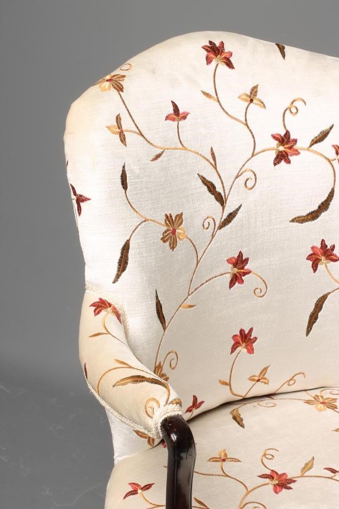 A MAHOGANY FRENCH HEPPLEWHITE STYLE ARMCHAIR Image