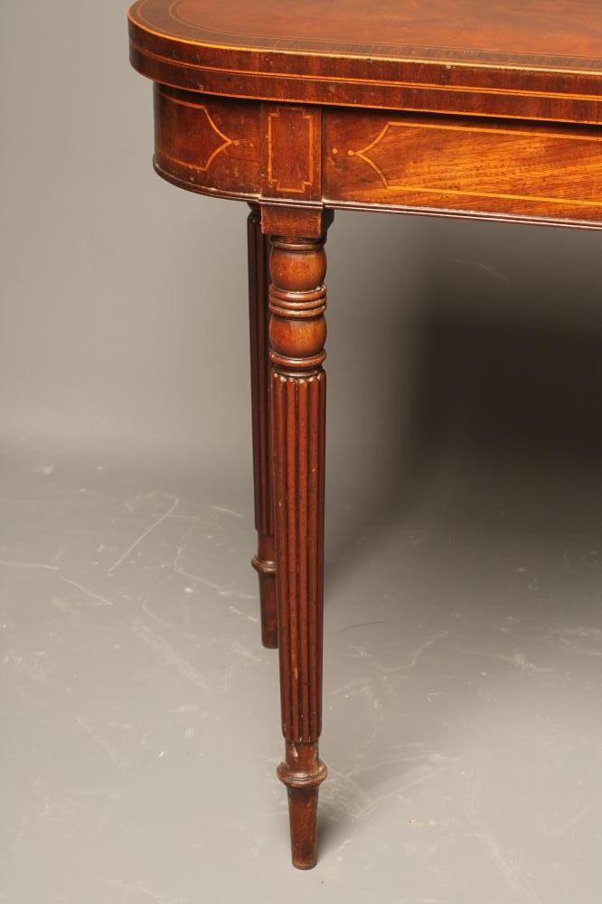 A GEORGIAN MAHOGANY FOLDING CARD TABLE Image