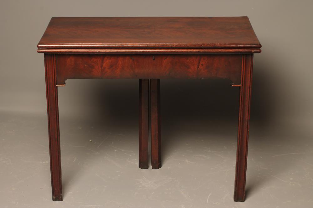 A mahogany folding tea table Hartleys Auctioneers & Valuers