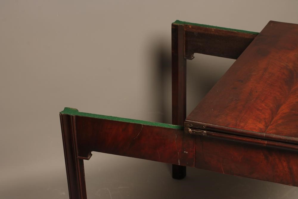 A mahogany folding tea table Hartleys Auctioneers & Valuers