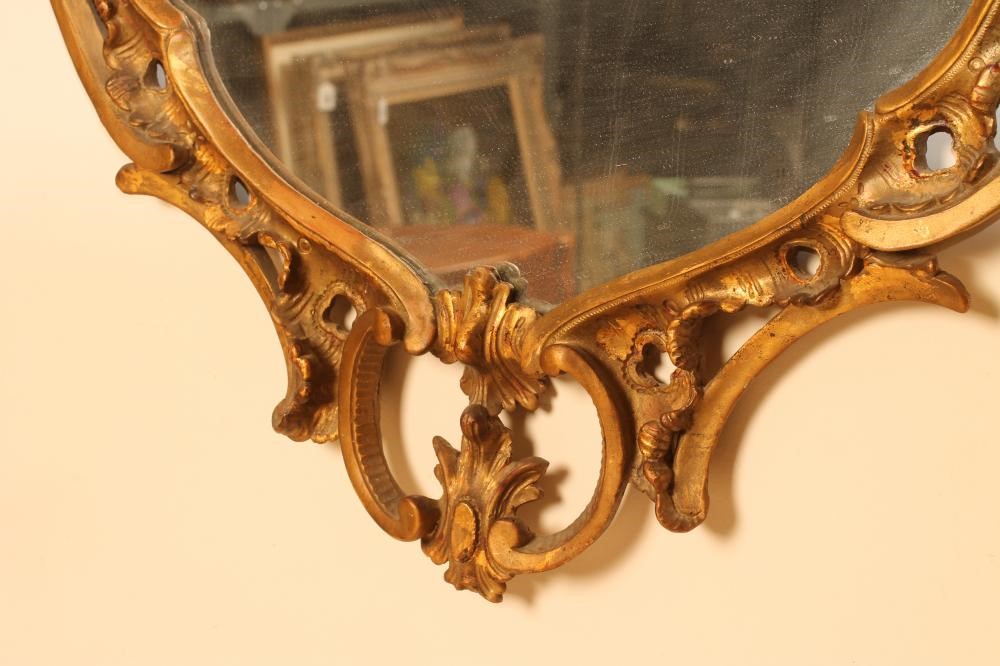 A CARVED AND GILDED ROCOCO PIER GLASS Image