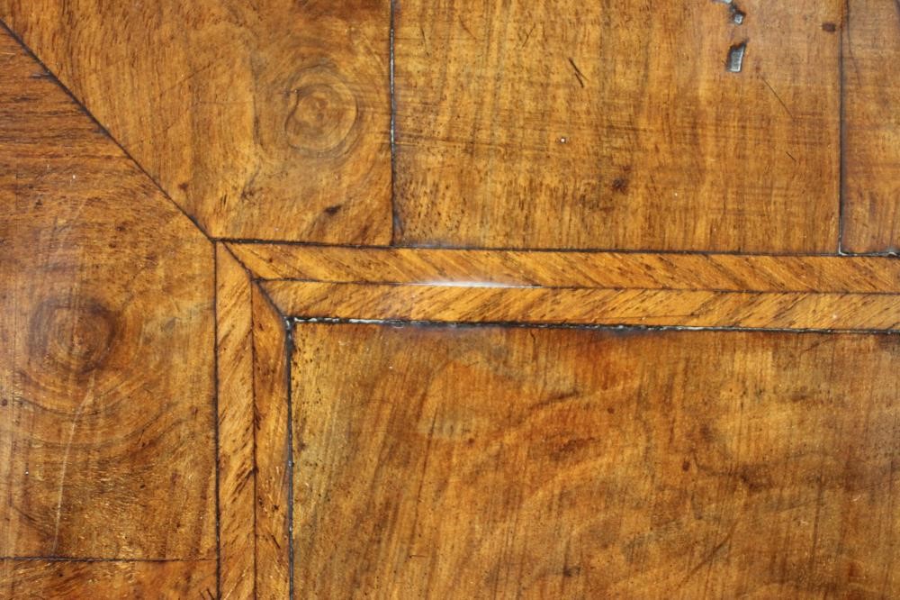 A GEORGIAN WALNUT CORNER CUPBOARD Image