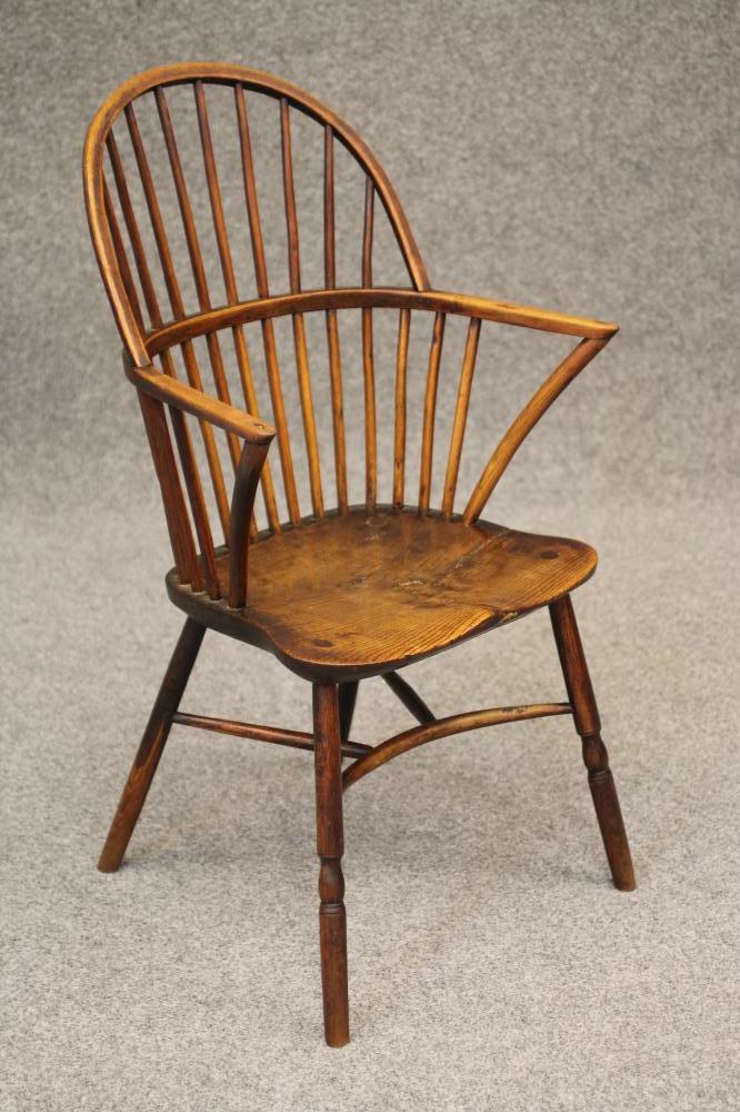 A GILLOW TYPE STICK BACK WINDSOR ARMCHAIR Image
