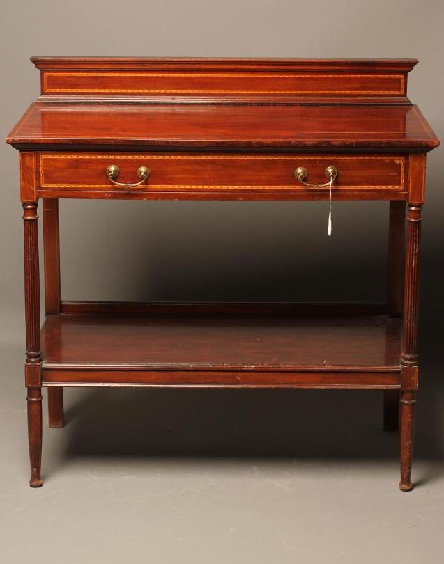 AN EDWARDIAN MAPLE & CO. MAHOGANY BUFFET Image