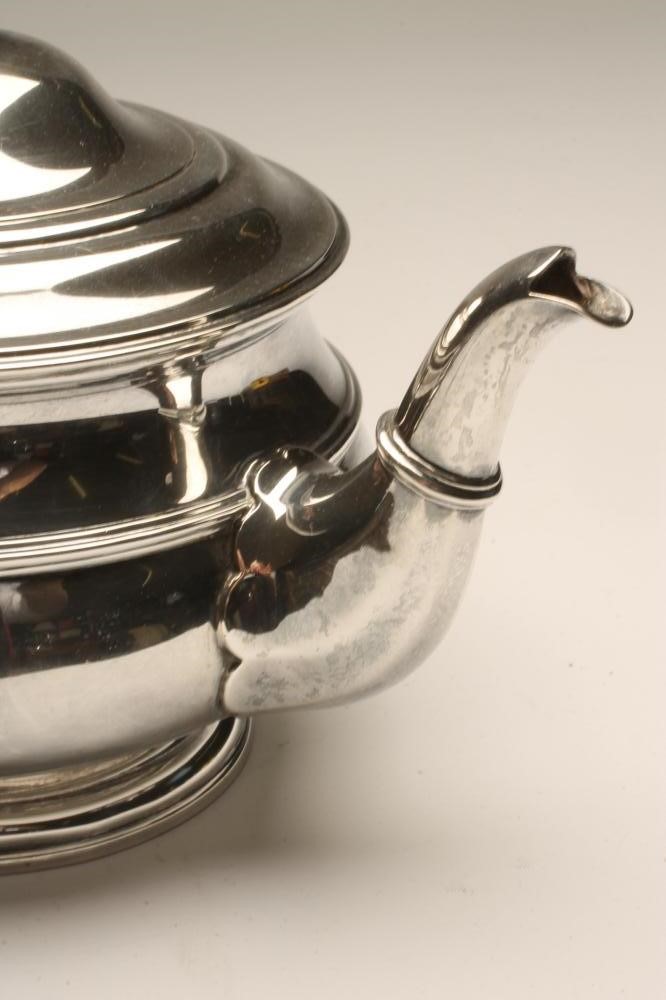 *A SILVER TEAPOT AND SUGAR BASIN Image