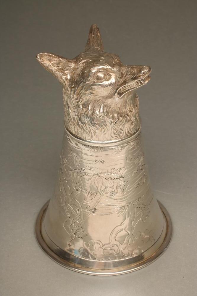 A SILVER STIRRUP CUP Image
