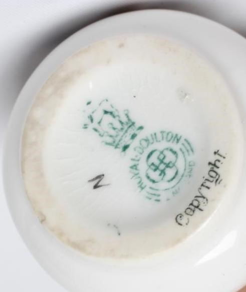 A ROYAL DOULTON CHINA MINIATURE EWER Image