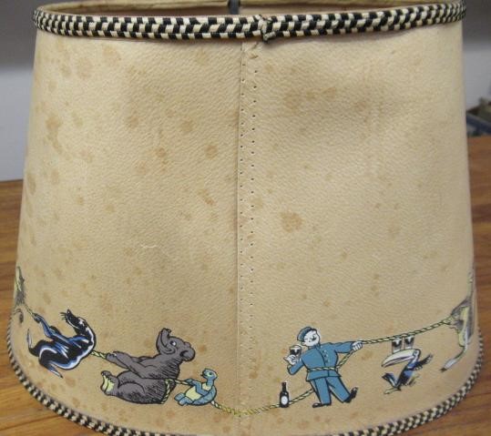 A CARLTONWARE GUINNESS TOUCAN LAMP BASE, mid 20th century, with original parchment type novelty Image