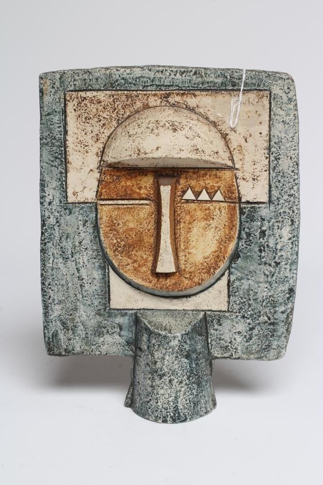 A TROIKA STONEWARE AZTEC FACE MASK Image