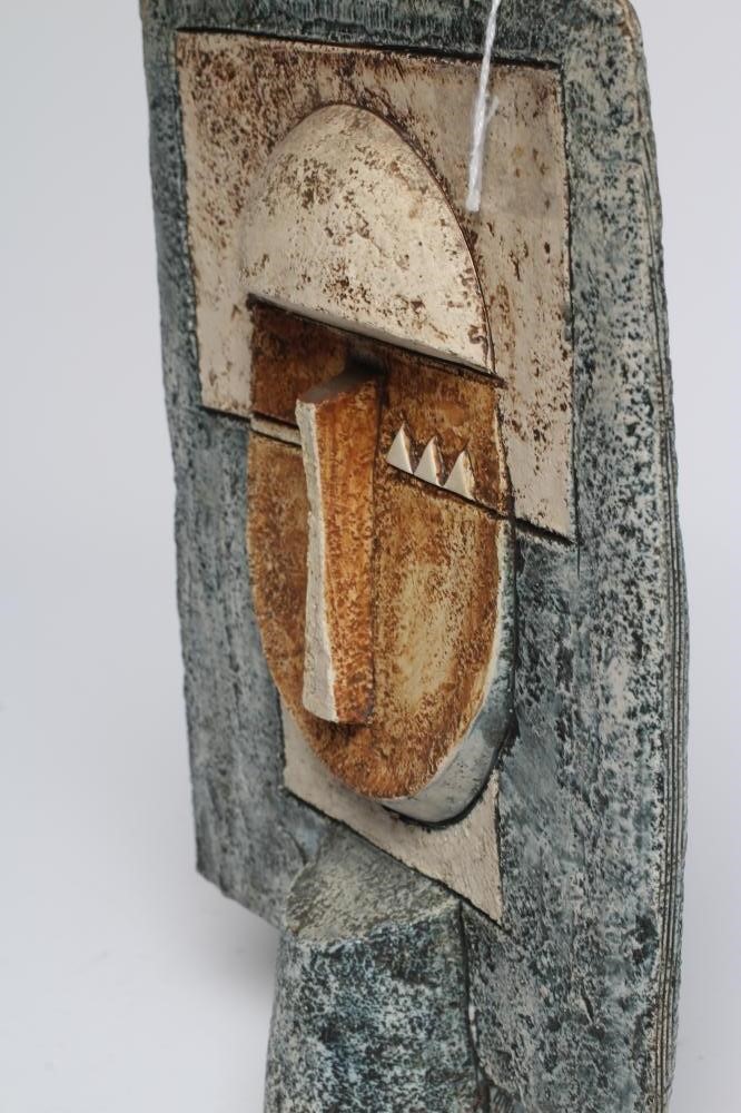 A TROIKA STONEWARE AZTEC FACE MASK Image