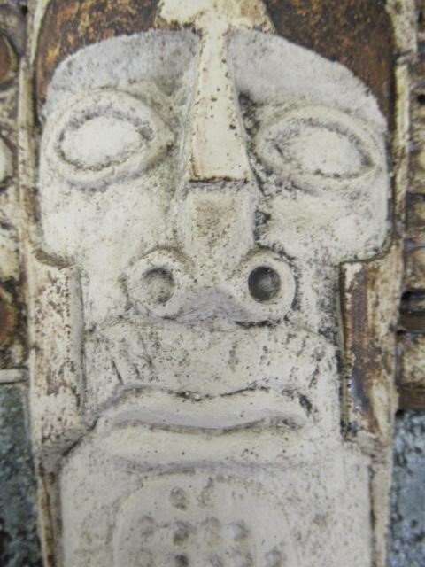 A TROIKA STONEWARE AZTEC FACE MASK Image