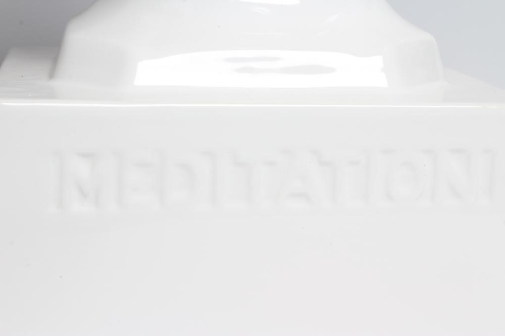 JULES CHARLES LE BOZEC (1898-1973) "Meditation White", ceramic bust with artist's stamp to the base, Image