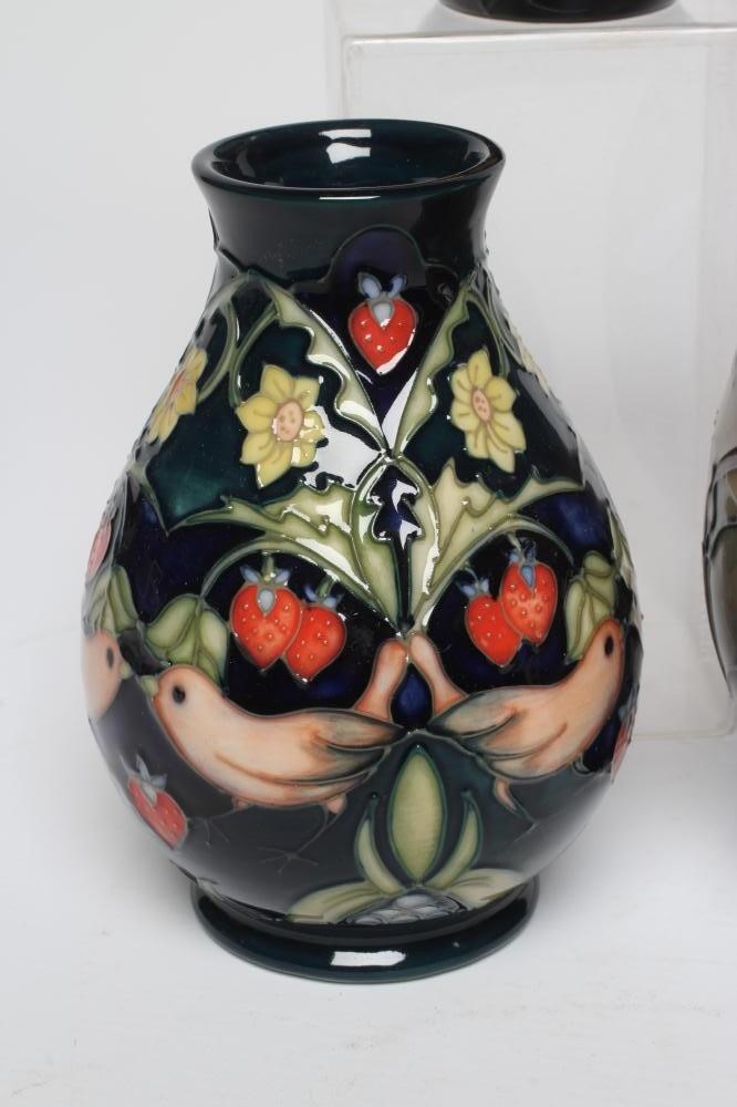 FIVE MOORCROFT POTTERY VASES Image