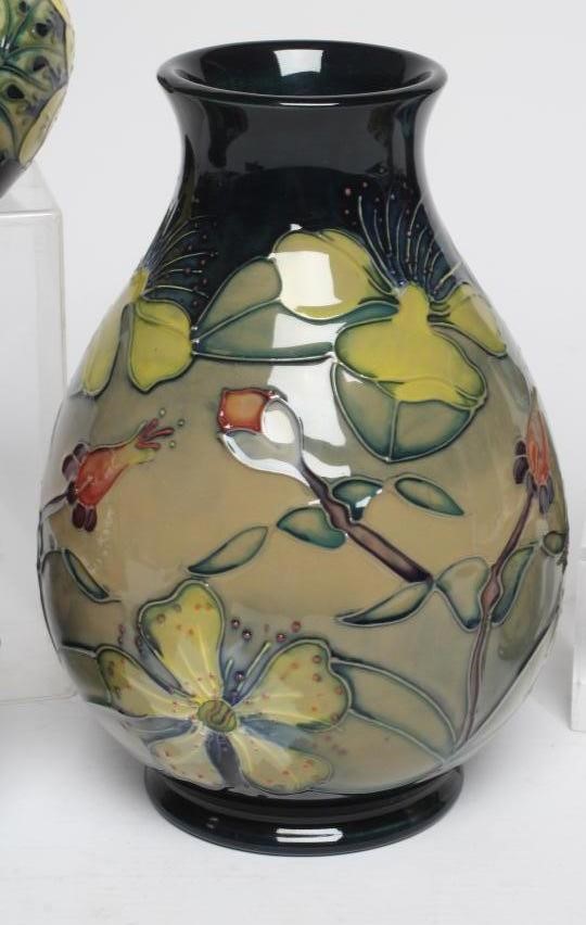 FIVE MOORCROFT POTTERY VASES Image