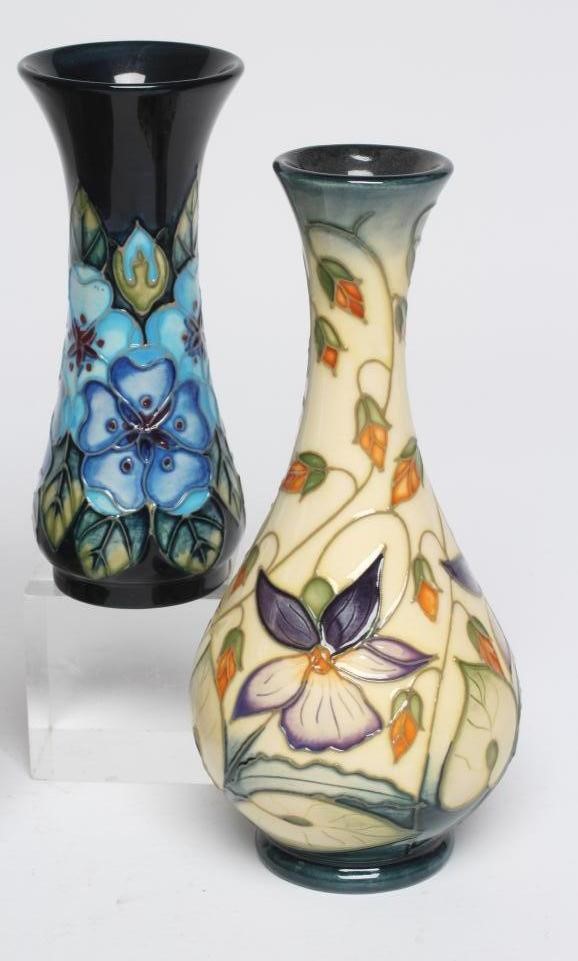 FIVE MOORCROFT POTTERY VASES Image