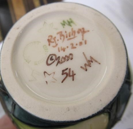 FIVE MOORCROFT POTTERY VASES Image