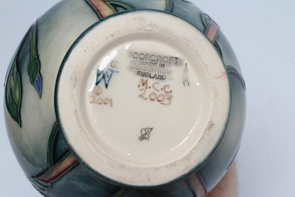 A MOORCROFT POTTERY BOTTLE VASE, 2003, painted in colours with a version of The Love in a Mist Image