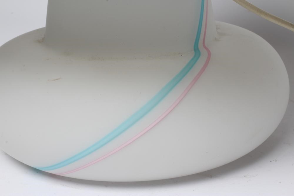 A MURANO VETRI GLASS LAMP BASE AND SHADE Image