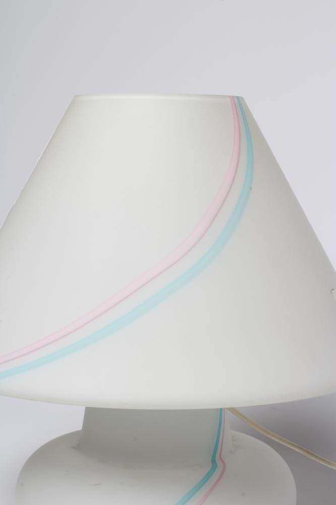 A MURANO VETRI GLASS LAMP BASE AND SHADE Image