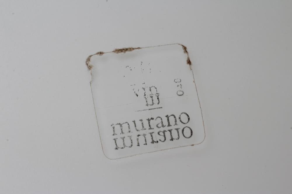 A MURANO VETRI GLASS LAMP BASE AND SHADE Image