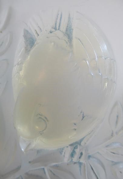 A LALIQUE BAGATELLE PATTERN VASE of flared cylindrical form, the exterior moulded in high relief Image