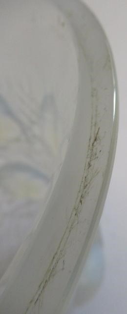 A LALIQUE BAGATELLE PATTERN VASE of flared cylindrical form, the exterior moulded in high relief Image