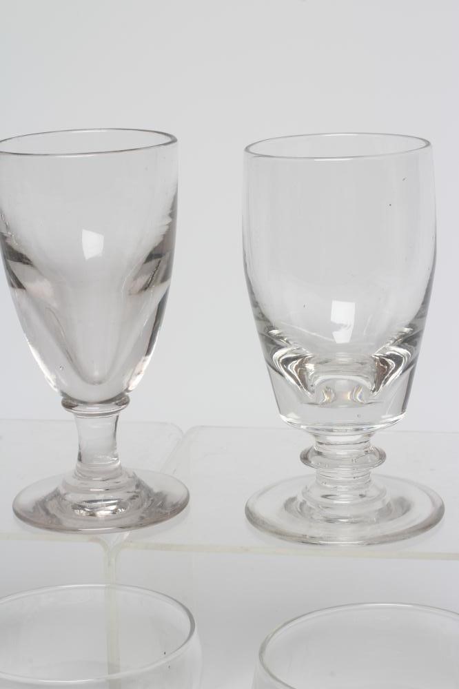 A PAIR OF GEORGIAN GLASS RUMMERS Image