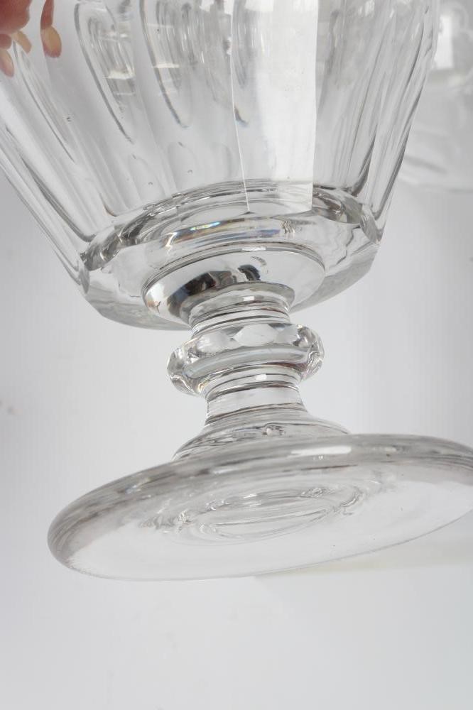 A PAIR OF GEORGIAN GLASS RUMMERS Image