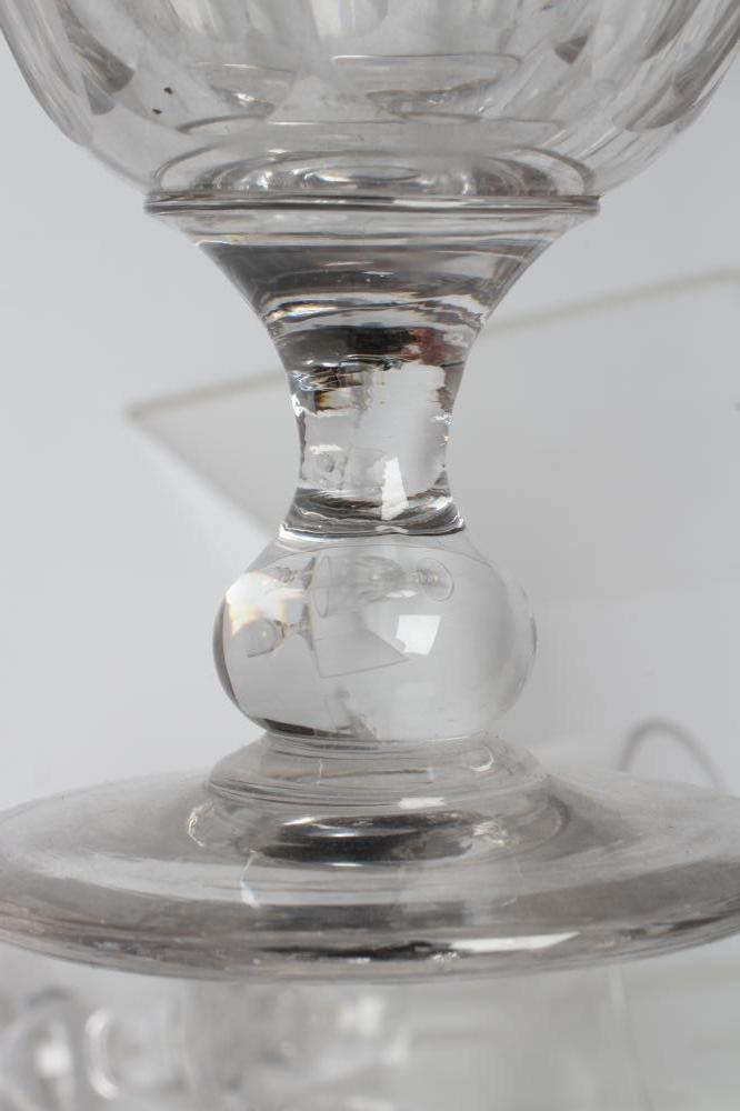 A PAIR OF GEORGIAN GLASS RUMMERS Image