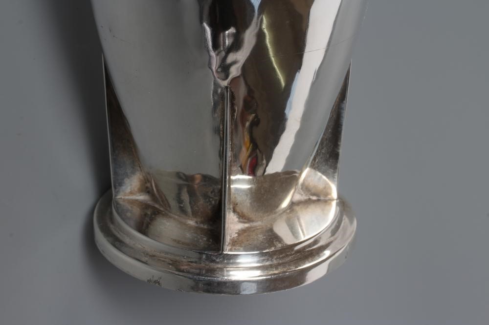 AND ARTS AND CRAFTS SILVER TORPEDO VASE Image
