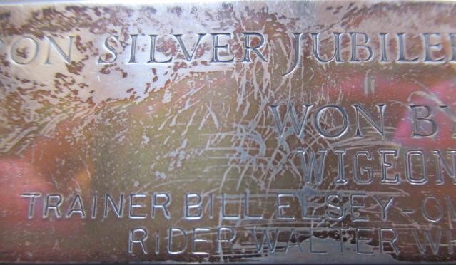 A SILVER HORSE RACING TROPHY Image