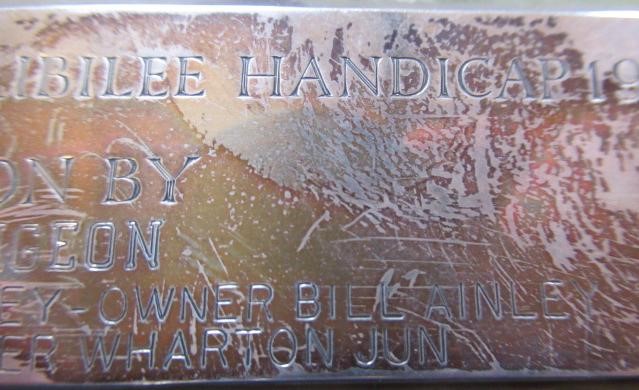 A SILVER HORSE RACING TROPHY Image