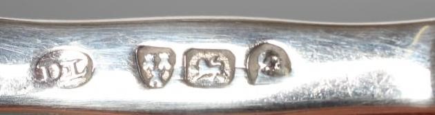 A LATE GEORGE III PROVINCIAL SILVER MARROW SCOOP, maker Dorothy Langlands, Newcastle c.1820 (no date Image