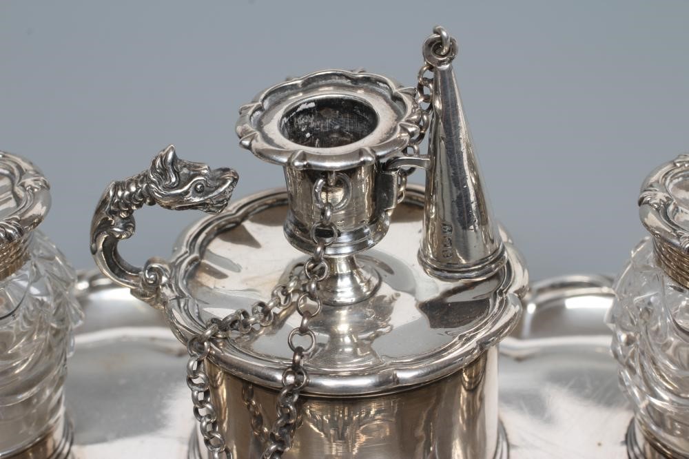 A WILLIAM IV SILVER DESK STANDISH Image