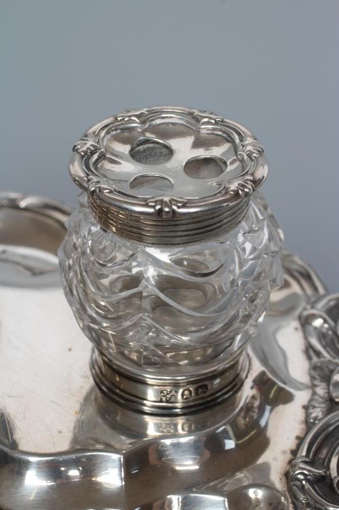 A WILLIAM IV SILVER DESK STANDISH Image