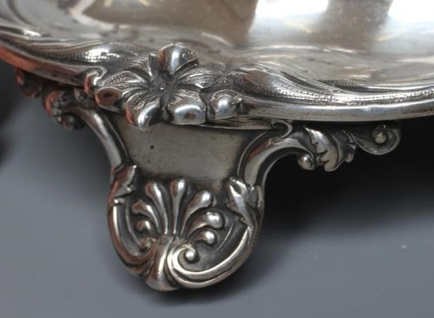 A WILLIAM IV SILVER DESK STANDISH Image