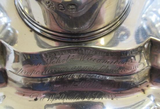 A WILLIAM IV SILVER DESK STANDISH Image