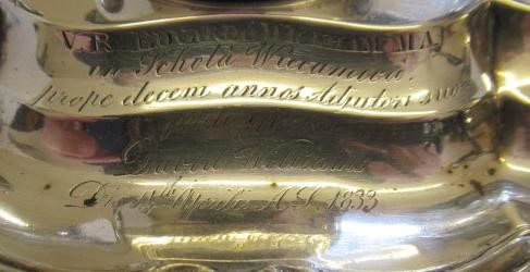 A WILLIAM IV SILVER DESK STANDISH Image