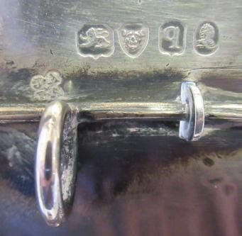 A WILLIAM IV SILVER DESK STANDISH Image