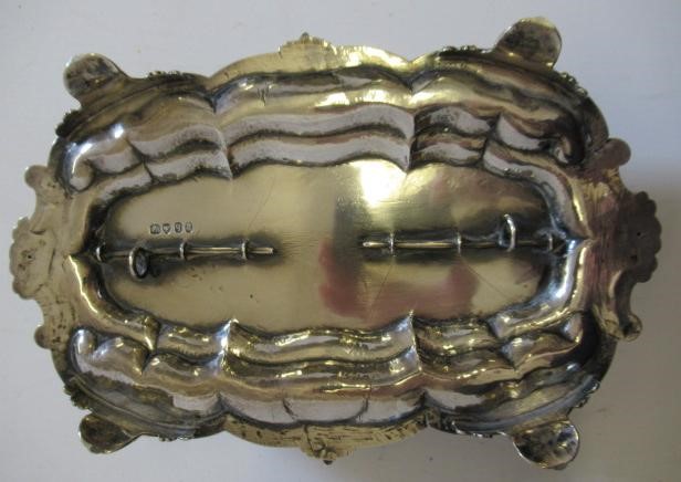 A WILLIAM IV SILVER DESK STANDISH Image