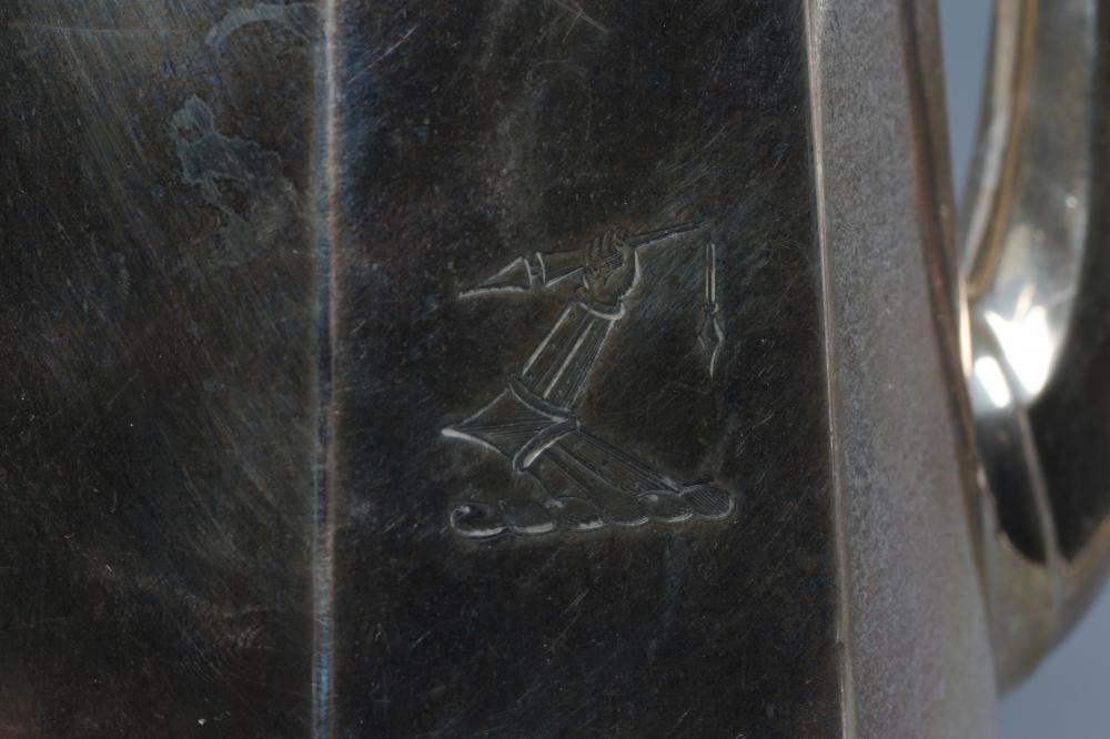 A LATE VICTORIAN SILVER COFFEE POT Image