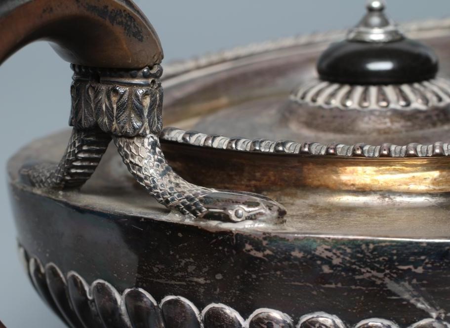 A WILLIAM IV SILVER TEAPOT Image