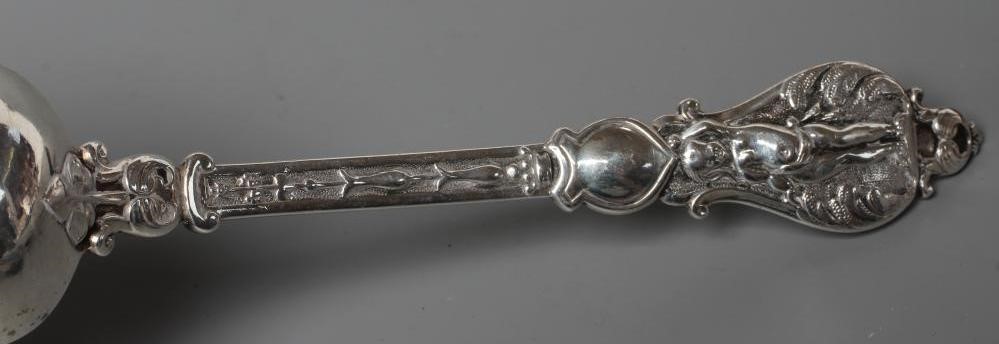 AN EARLY VICTORIAN SILVER CHRISTENING SPOON Image