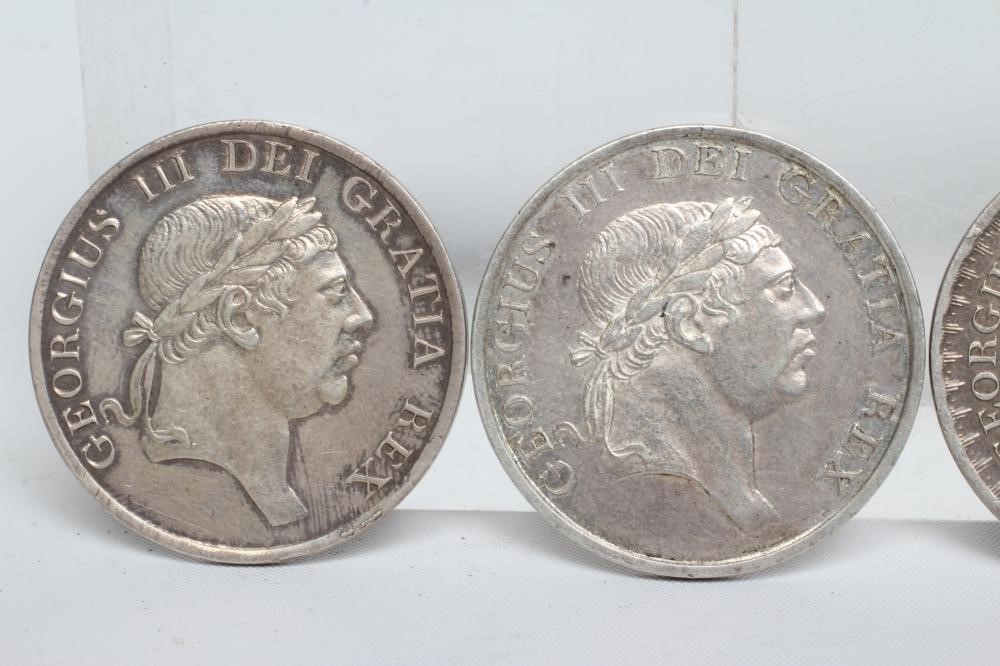 A CONSECUTIVE RUN OF GEORGE III BANK TOKENS, 1812 to 1815 inclusive, 3 Shillings (Est. plus 24% Image