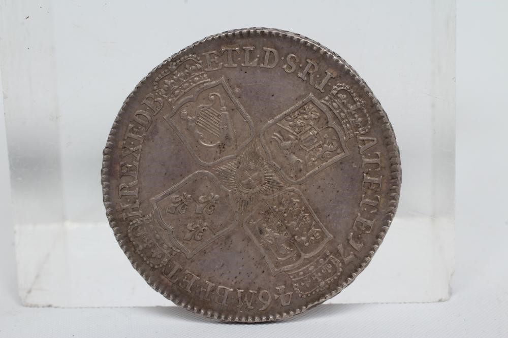 A GEORGE II HALFCROWN, 1746, Lima bust (Est. plus 24% premium inc. VAT) Image