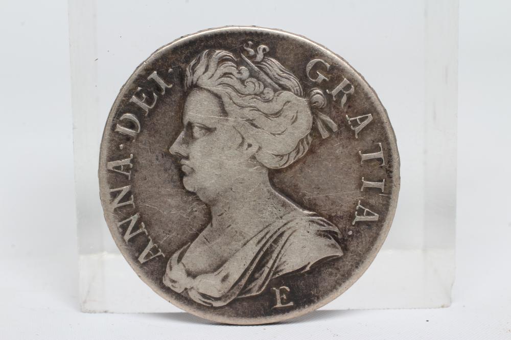 A QUEEN ANNE CROWN, 1707, 2nd bust with E below (Est. plus 24% premium inc. VAT) Image