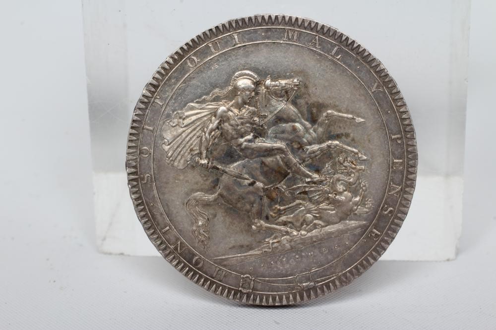 A GEORGE III CROWN, 1818, LIX rim (Est. plus 24% premium inc. VAT) Image