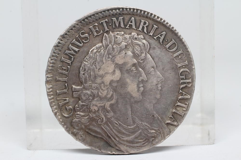 A WILLIAM & MARY CROWN, 1691, Tertio (Est. plus 24% premium inc. VAT) Image