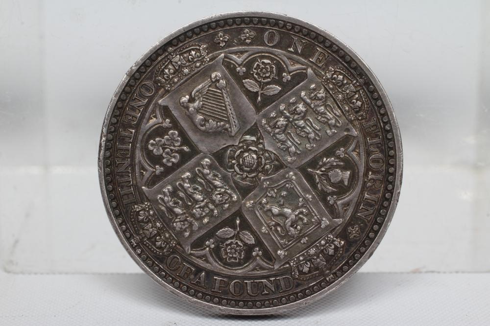A VICTORIA PATTERN FLORIN, 1848, plain edge, cruciform back (Est. plus 24% premium inc. VAT) Image
