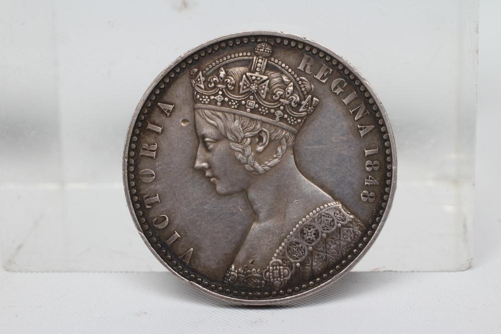 A VICTORIA PATTERN FLORIN, 1848, plain edge, cruciform back (Est. plus 24% premium inc. VAT) Image